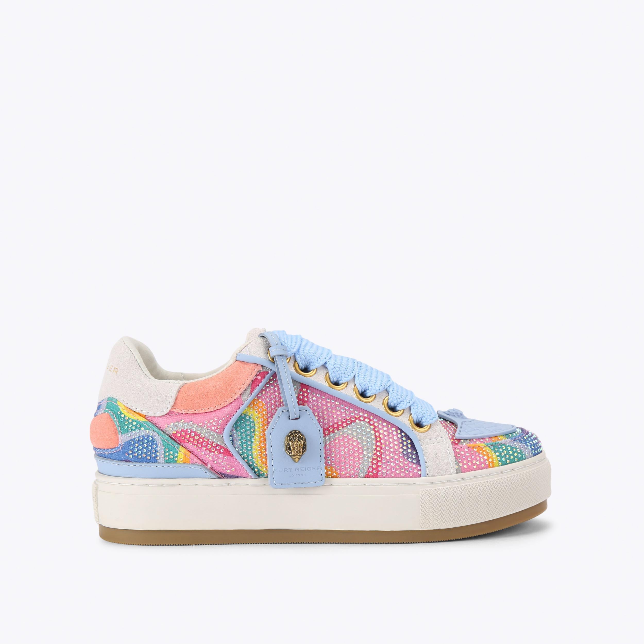 Kurt Geiger London Southbank Tag — Multicolour Crystal Sneaker