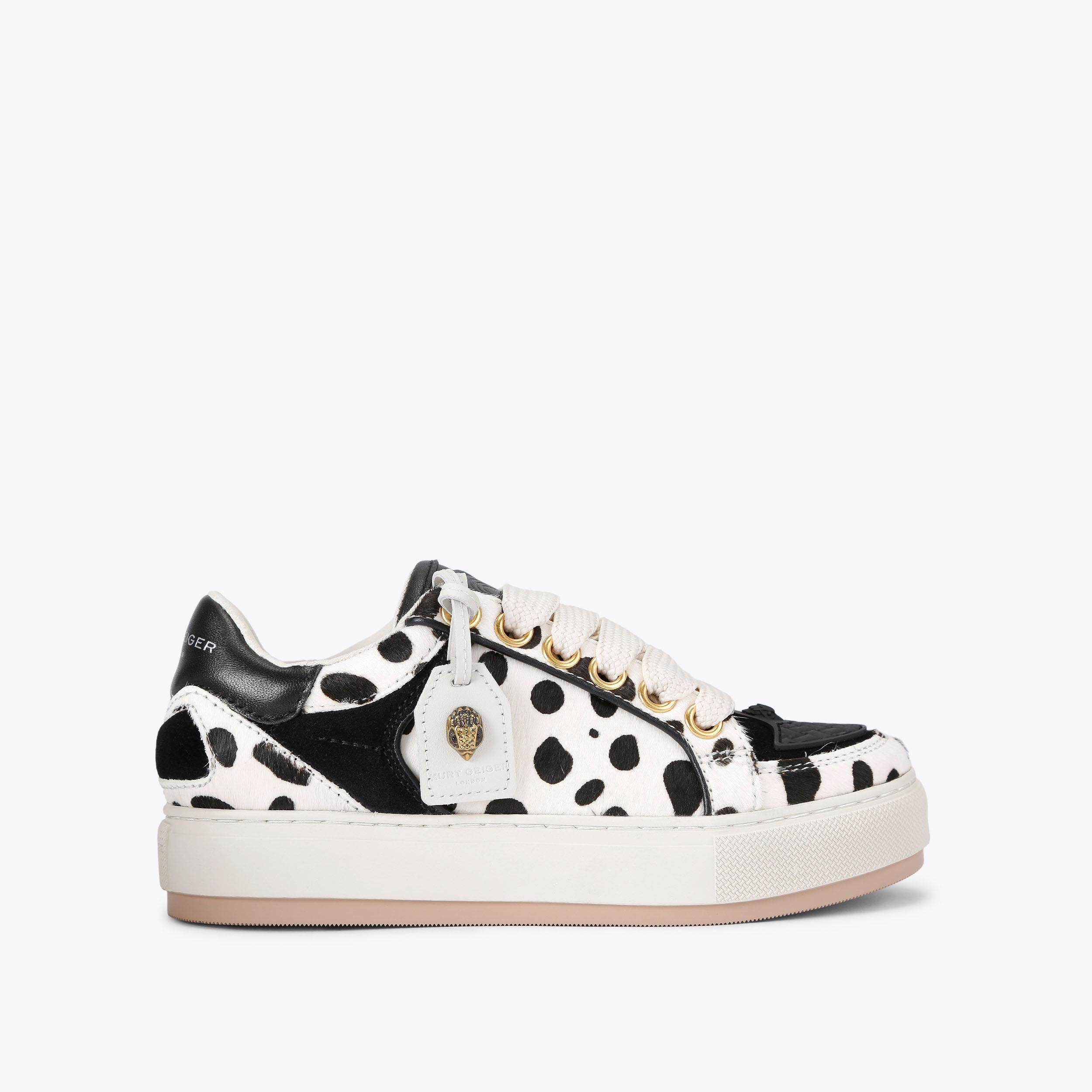 Southbank Tag — Black and White Spotted Sneaker, side profile