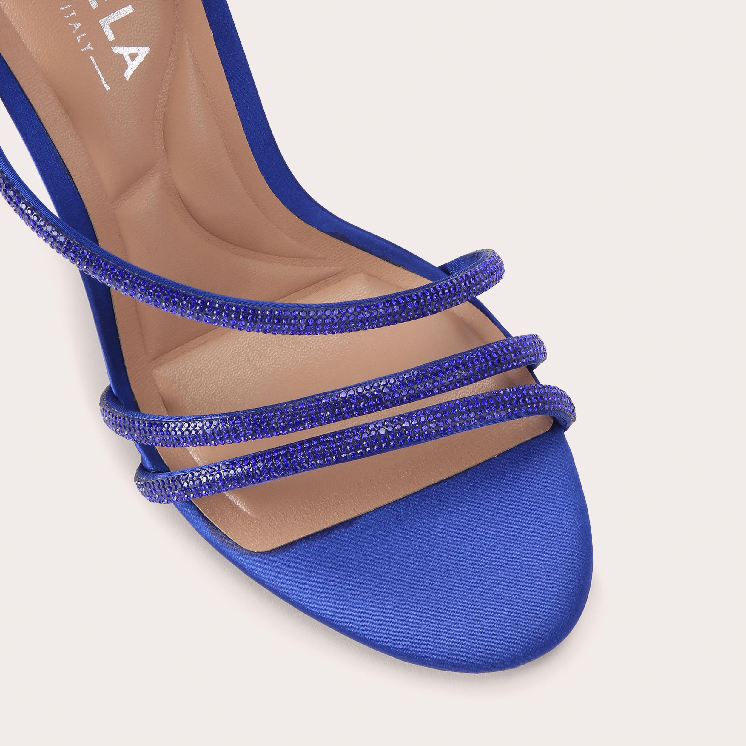 Spiral Heel — Blue Crystal Sandal, view 5