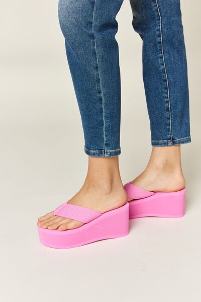 Open Toe Platform Wedge Sandals